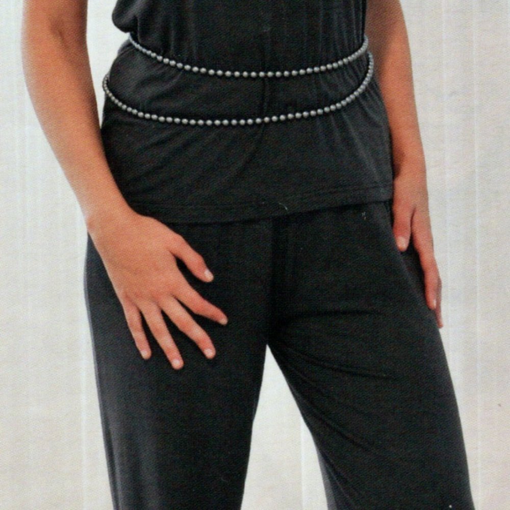 "Hanna" Super Soft Gray Pajama Set with lace trim - Picture 7 of 7